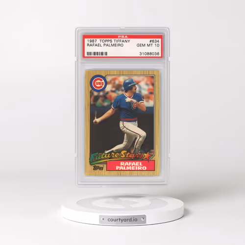 1987 Topps Tiffany #634 Rafael Palmeiro - Future Stars (PSA 10 GEM MINT)