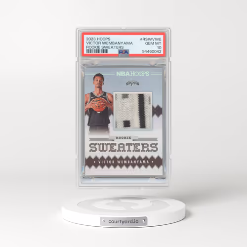 2023 Panini NBA Hoops Rookie Sweaters #RSWVWE Victor Wembanyama (PSA 10 GEM MINT)