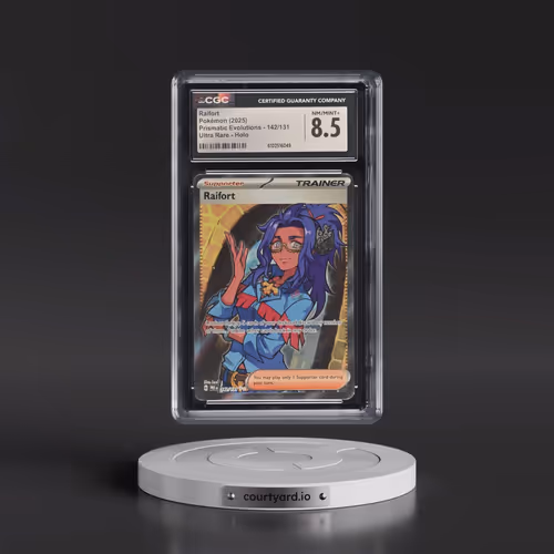 2025 Prismatic Evolutions - PRE EN #142/131 Raifort - Ultra Rare Holo (CGC 8.5 NM-MT+)