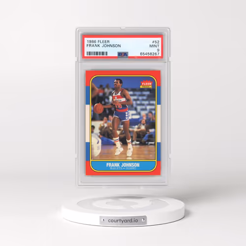 1986 Fleer #52 Frank Johnson (PSA 9 MINT)