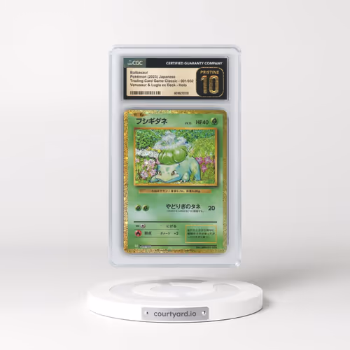 2023 Trading Card Game Classic - CLF, CLL, CLK #001/032 Bulbasaur - Holo Venusaur & Lugia ex Deck - CLF (CGC 10 PRISTINE)