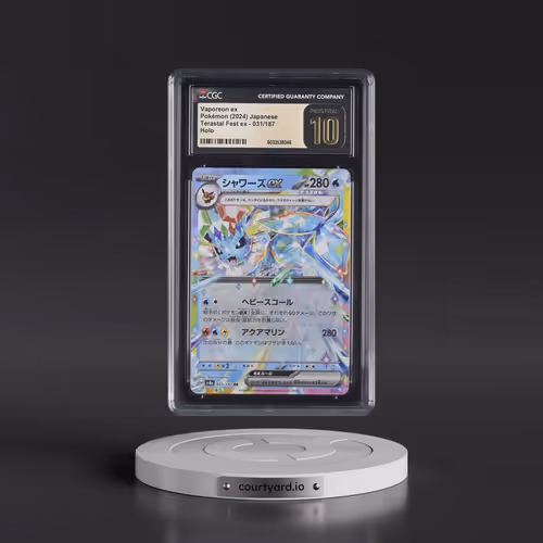 2024 Pokémon Sv8a-Terastal Fest EX #031 Vaporeon EX - Holo (CGC 10 PRISTINE)