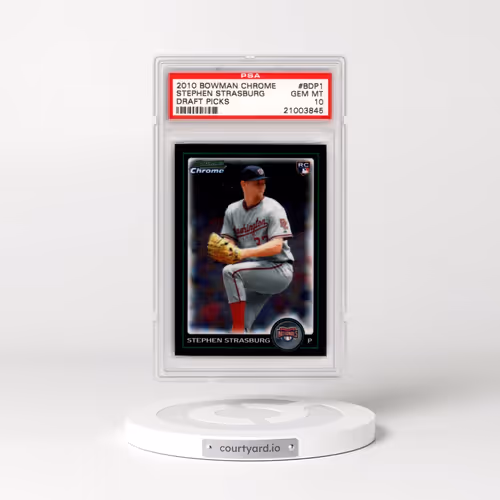 2010 Bowman Chrome Draft Picks #BDP1 Stephen Strasburg (PSA 10 GEM MINT)