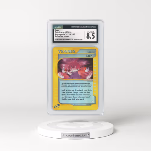2003 Aquapolis #133 Seer - Holo e-Card Symbol (CGC 8.5 NM-MT+)
