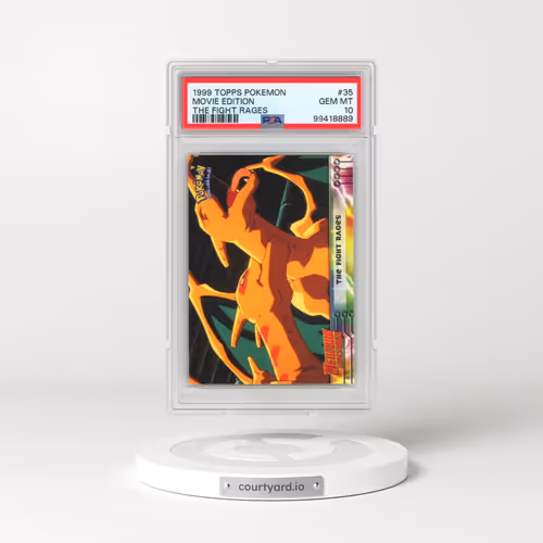 1999 Topps Pokémon the Movie Edt #35 Movie Edition - The Fight Rages (PSA 10 GEM MINT)
