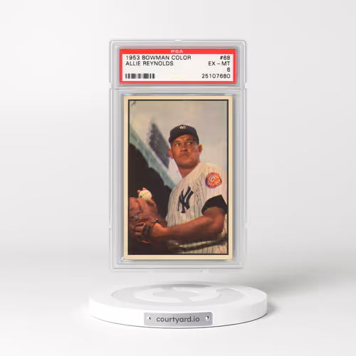 1953 Bowman Color #68 Allie Reynolds (PSA 6 EX-MT)