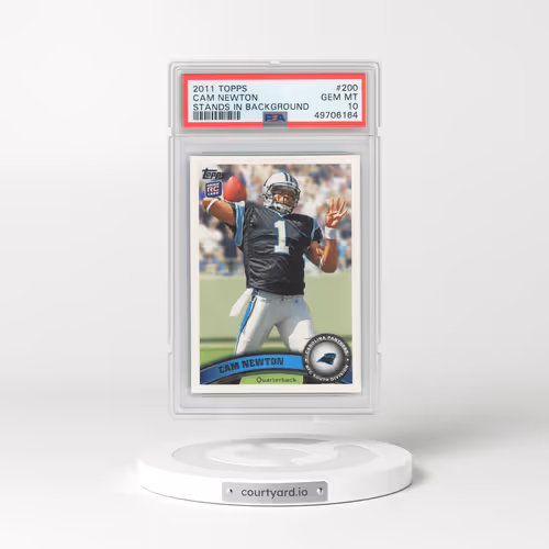 2011 Topps #200 Cam Newton - Stands in Background (PSA 10 GEM MINT)