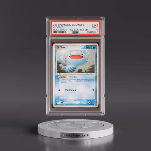 2004 Pokémon Rocket Gang Strikes Back #026 Wooper - 1st Edition (PSA 9 MINT)