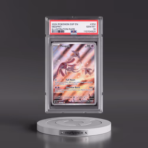 2024 Pokémon Ssp EN-Surging Sparks #204 Mesprit - Illustration Rare (PSA 10 GEM MINT)