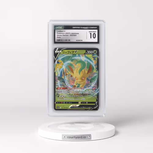 2021 Eevee Heroes #002/069 Leafeon V - Holo (CGC 10 GEM MINT)