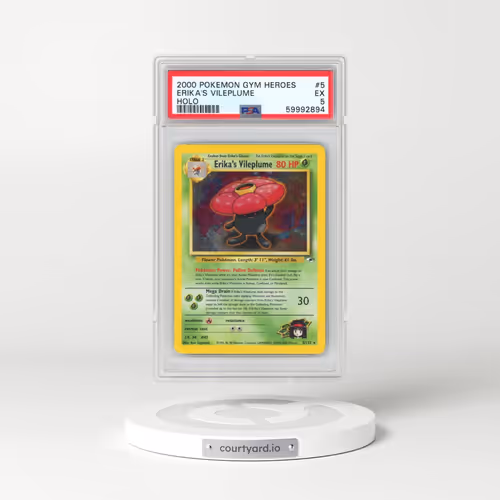 2000 Pokémon Gym Heroes #5 Erika's Vileplume - Holo (PSA 5 EX)
