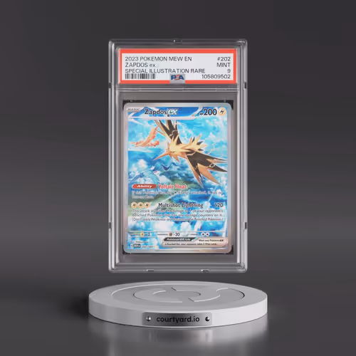 2023 Pokémon Mew EN-151 #202 Zapdos EX - Holo Special Illustration Rare (PSA 9 MINT)