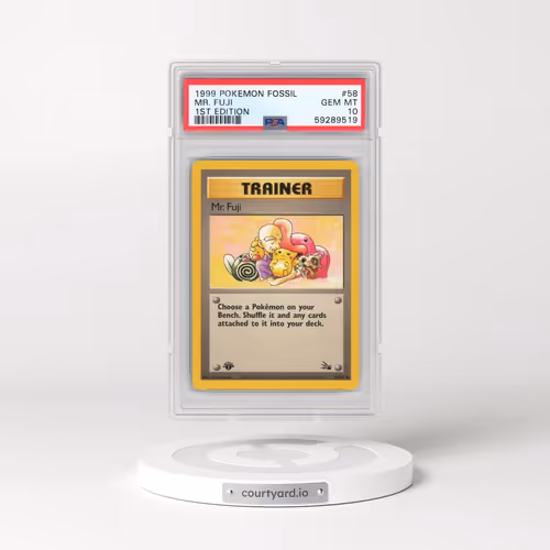 1999 Pokémon Fossil #58 Mr. Fuji - 1st Edition (PSA 10 GEM MINT)