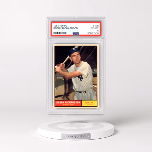 1961 Topps #180 Bobby Richardson (PSA 6 EX-MT)