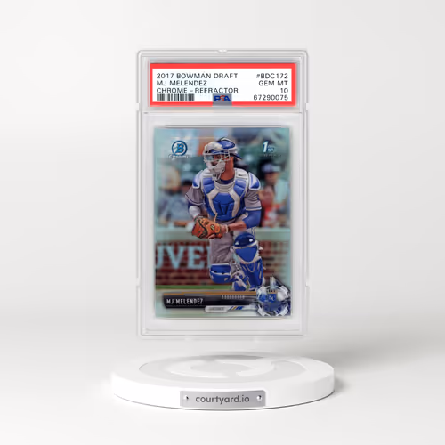 2017 Bowman Draft #BDC172 MJ Melendez - Chrome-Refractor (PSA 10 GEM MINT)