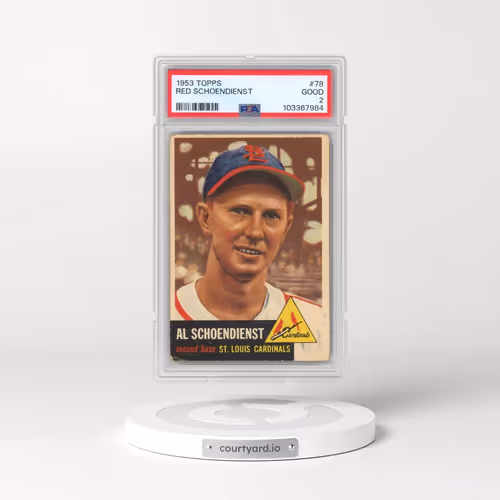 1953 Topps #78 Red Schoendienst (PSA 2 GOOD)
