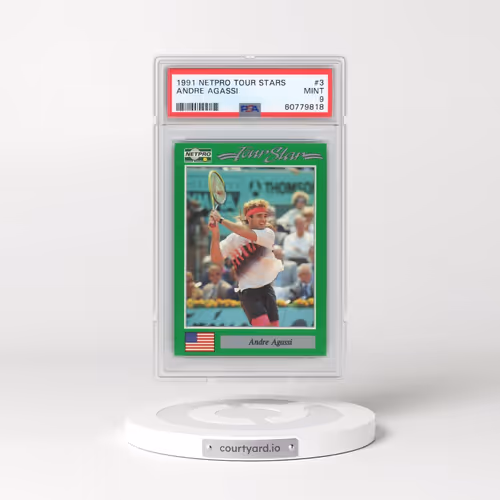 1991 Netpro Tour Stars #3 Andre Agassi (PSA 9 MINT)