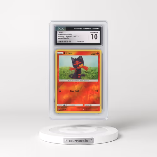 2017 Shining Legends #15/73 Litten - Reverse Holo (CGC 10 GEM MINT)