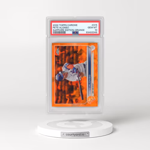 2022 Topps Chrome Sapphire Edition #315 Pete Alonso - Orange (PSA 10 GEM MINT)