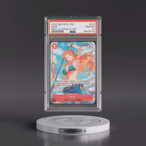 2022 One Piece Japanese Romance Dawn #016 Nami - Alternate Art (PSA 10 GEM MINT)