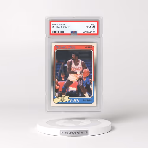 1988 Fleer #62 Michael Cage (PSA 10 GEM MINT)