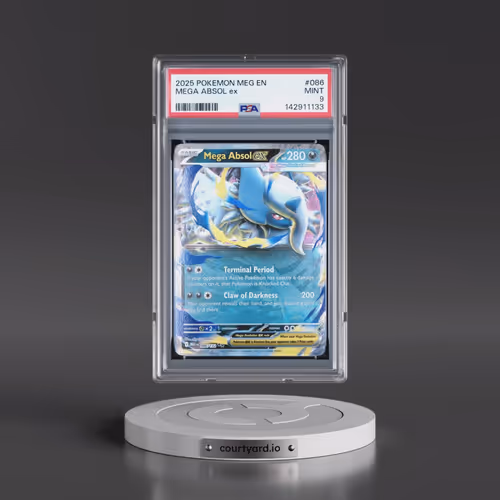 2025 Pokémon Meg EN-Mega Evolution #086 Mega Absol EX - Holo (PSA 9 MINT)