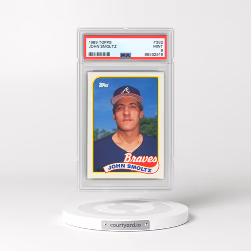 1989 Topps #382 John Smoltz (PSA 9 MINT)