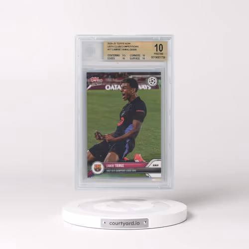 2024-25 Topps Now UEFA Champions League #17 Lamine Yamal (BGS 10 PRISTINE)