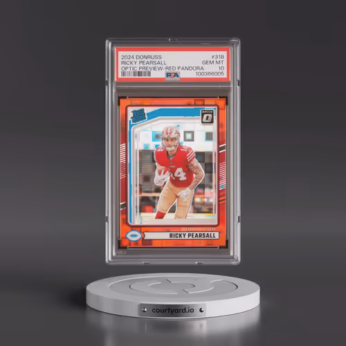 2024 Panini Donruss #318 Ricky Pearsall - Optic Preview-Red Pandora (PSA 10 GEM MINT)