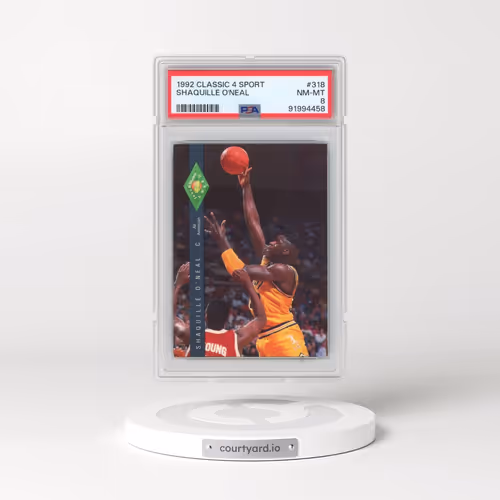 1992 Classic 4 Sport #318 Shaquille O'Neal (PSA 8 NM-MT)