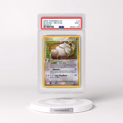 2005 Pokémon EX Deoxys #15 Slaking - Reverse Foil (PSA 9 MINT)