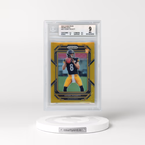 2022 Panini Prizm #301 Kenny Pickett - Gold Prizm (BGS 9 MINT)