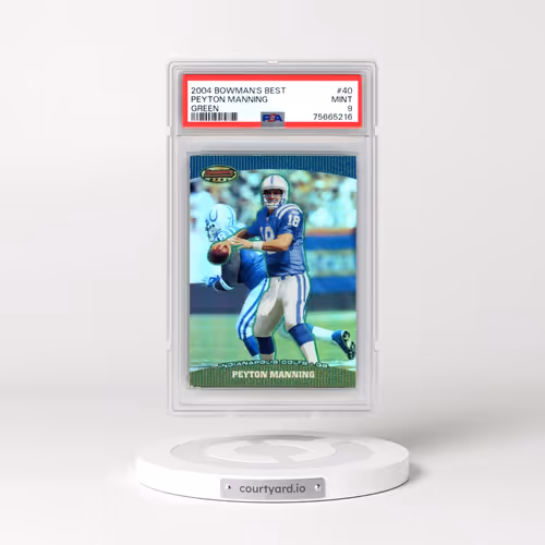 2004 Bowman's Best #40 Peyton Manning - Green (PSA 9 MINT)