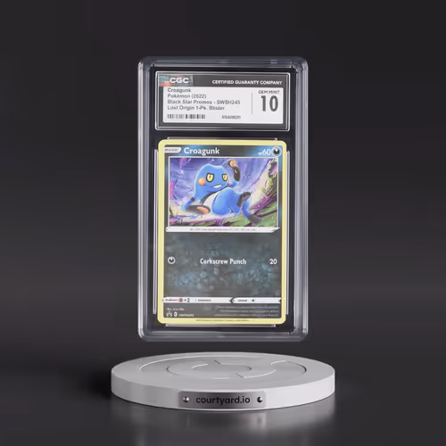 2017 Black Star Promos - Sword & Shield #SWSH245 Croagunk - Lost Origin 1-Pk. Blister (Cosmos Holo)