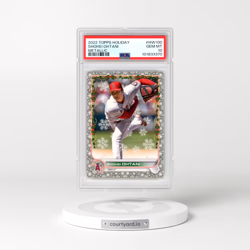2022 Topps Holiday #HW100 Shohei Ohtani - Metallic (PSA 10 GEM MINT)