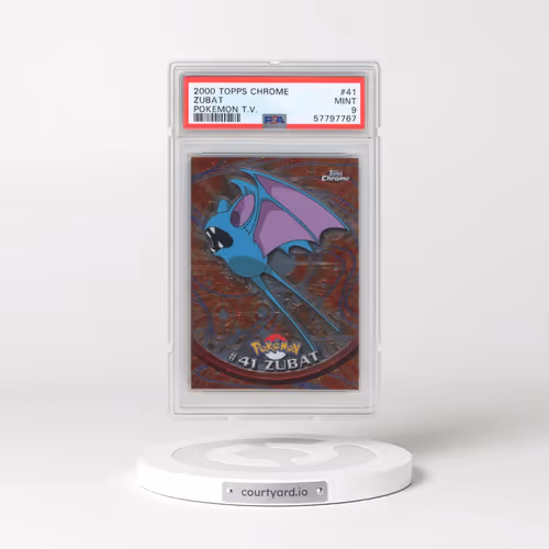 2000 Topps Chrome Pokémon T.V. #41 Zubat (PSA 9 MINT)