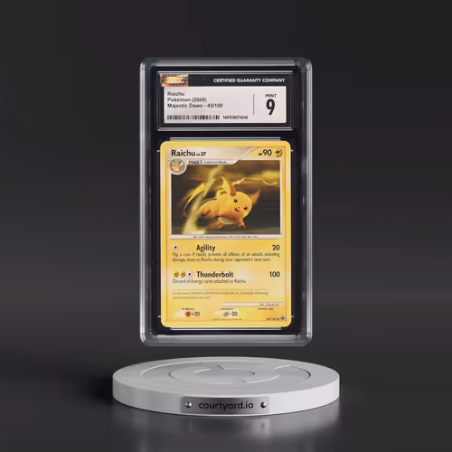 2008 Majestic Dawn #45/100 Raichu (CGC 9 MINT)
