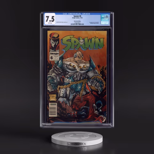 Spawn #6 CGC 7.5 White Pages (Image Comics, 11/92) - Universal Newsstand Edition