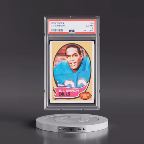 1970 Topps #90 O.J. Simpson (PSA 6 EX-MT)