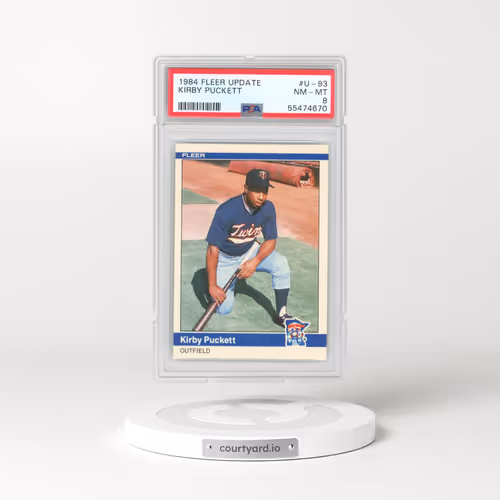 1984 Fleer Update #U-93 Kirby Puckett (PSA 8 NM-MT)