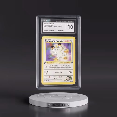 2000 Gym Challenge #74/132 Giovanni's Meowth - 1st Edition 1st Edition (CGC 10 GEM MINT)