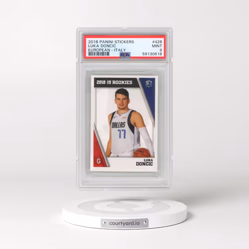 2018 Panini Stickers European #428 Luka Doncic - Italy (PSA 9 MINT)