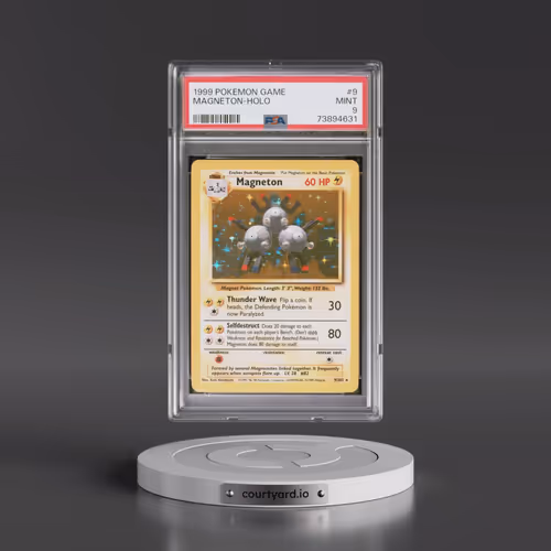 1999 Pokémon Game #9 Magneton - Holo (PSA 9 MINT)