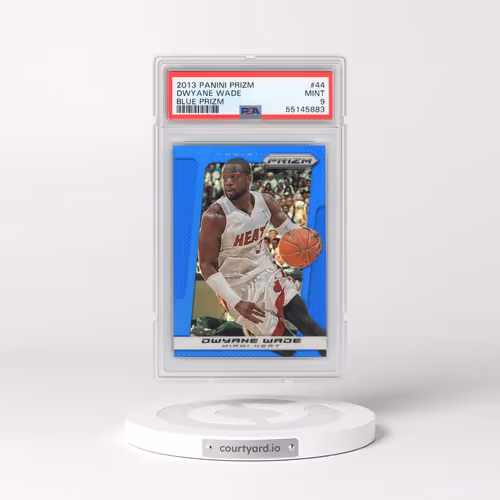 2013 Panini Prizm #44 Dwyane Wade - Blue Prizm (PSA 9 MINT)