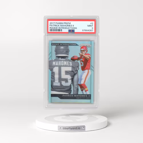 2017 Panini Prizm Rookie Introductions #2 Patrick Mahomes II (PSA 9 MINT)