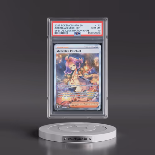 2025 Pokémon Meg EN-Mega Evolution #183 Acerola's Mischief - Special Illustration Rare (PSA 10 GEM M