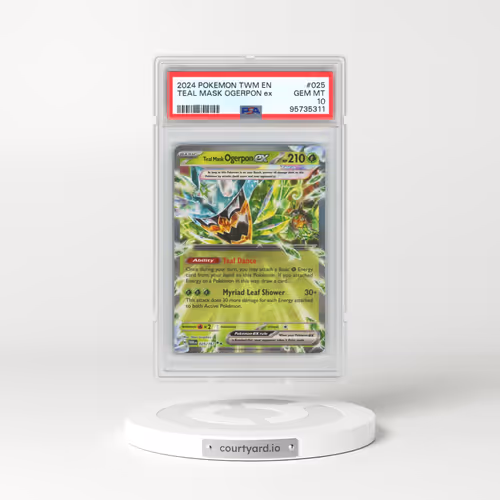 2024 Pokémon Twm EN-Twilight Masquerade #025 Teal Mask Ogerpon EX - Holo (PSA 10 GEM MINT)