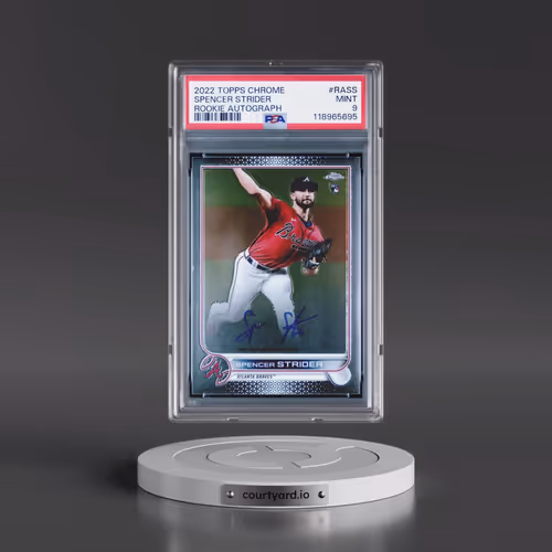 2022 Topps Chrome Rookie Autographs #RASS Spencer Strider (PSA 9 MINT)