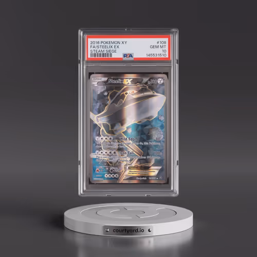 2016 Pokémon XY Steam Siege #108 Steelix EX - Holo Full Art (PSA 10 GEM MINT)