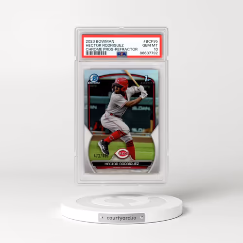 2023 Bowman Chrome Prospects #BCP95 Hector Rodriguez - Refractor (PSA 10 GEM MINT)